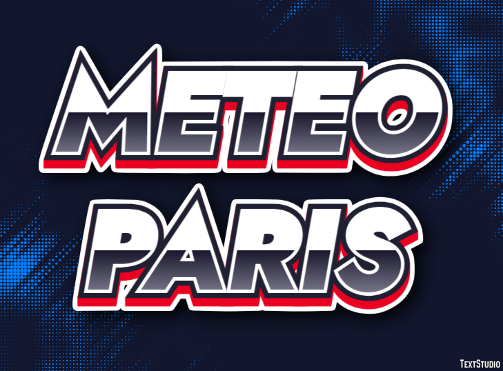 Meteo Paris Efeito de texto