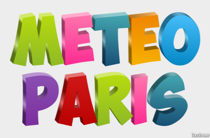 Meteo Paris Efeito de texto