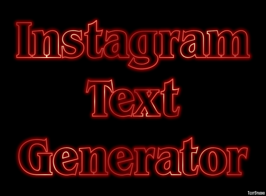 Instagram Text Generator Effetto testo