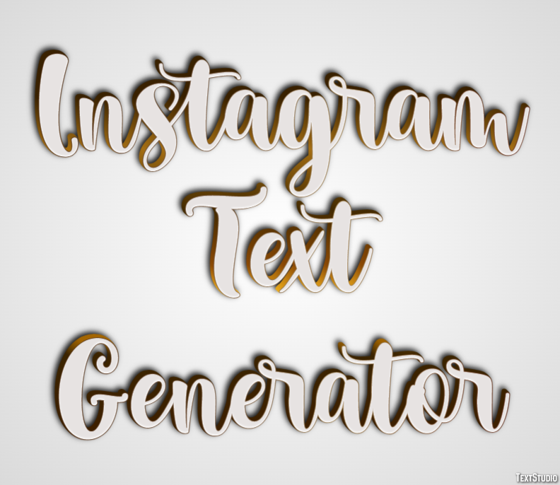 Instagram Text Generator Effetto testo