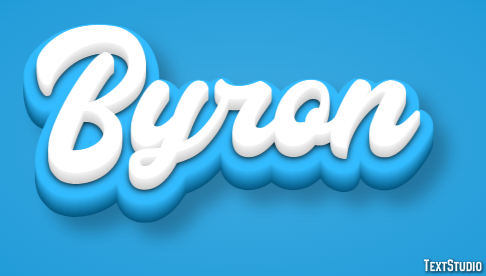 Byron Text Effect