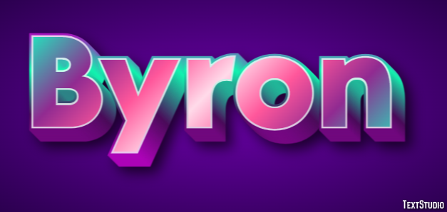 Byron Text Effect
