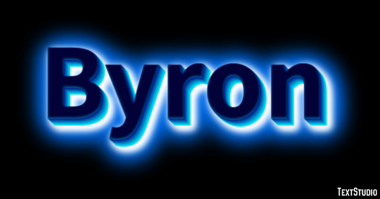 Byron Text Effect