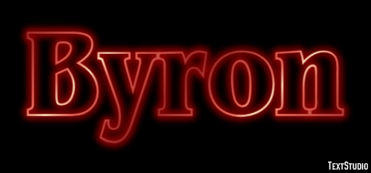 Byron Text Effect