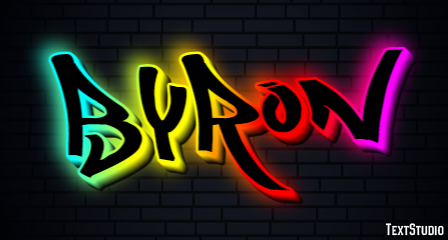 Byron Text Effect