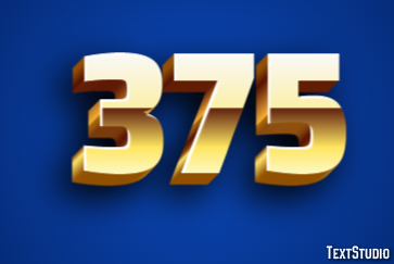 375 Efecto de Texto
