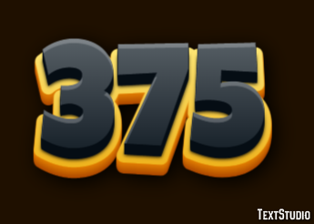 375 Efecto de Texto