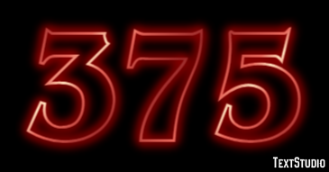375 Efecto de Texto