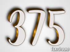 375 Efecto de Texto