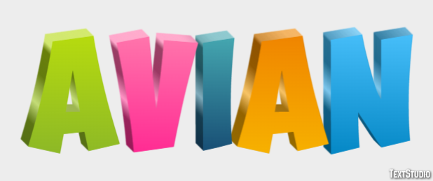 Avian Text Effect