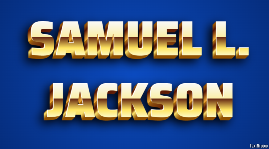 Samuel L. Jackson Text Effect
