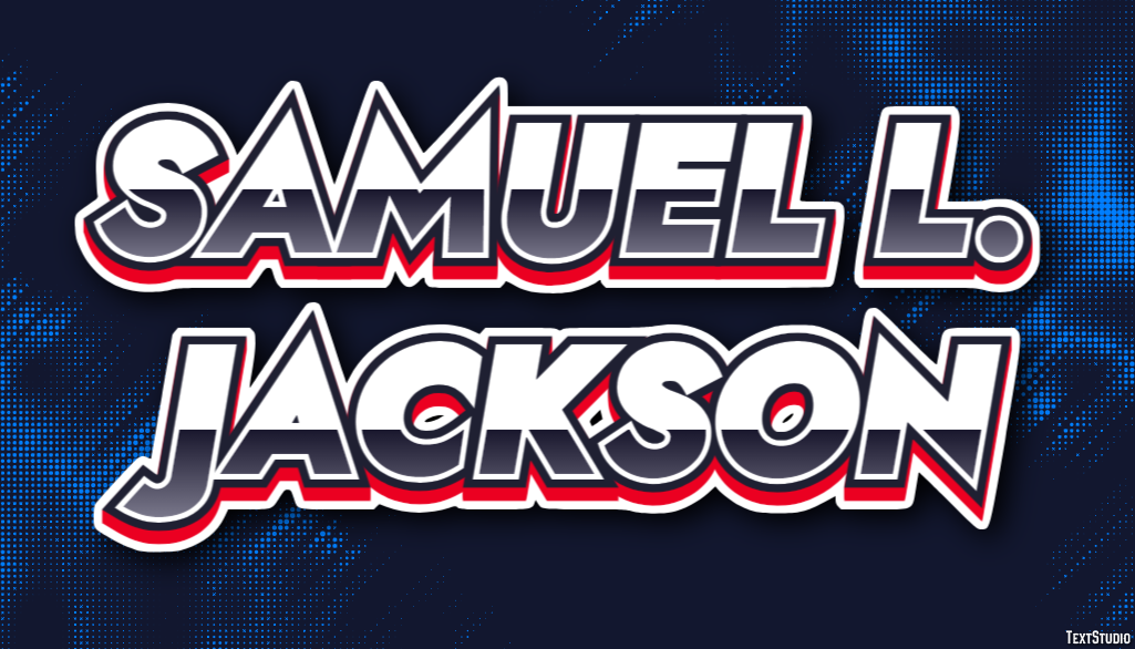 Samuel L. Jackson Efeito de texto