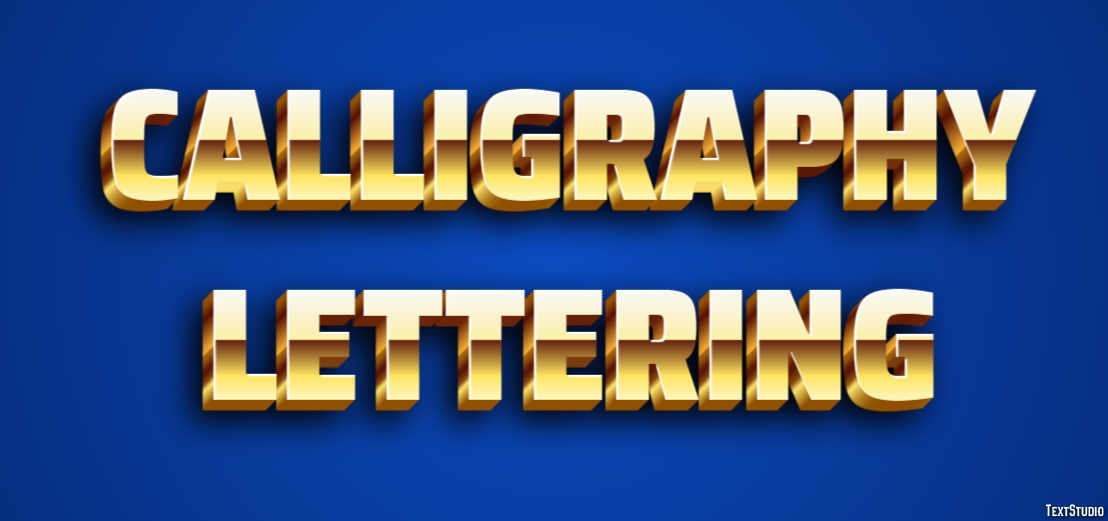 Calligraphy Lettering Text Effect
