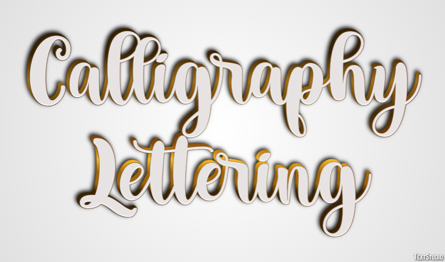 Calligraphy Lettering Text Effect
