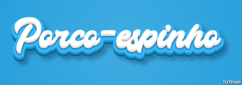 Porco-espinho Efeito do texto