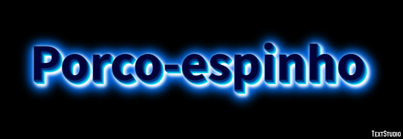 Porco-espinho Efeito do texto