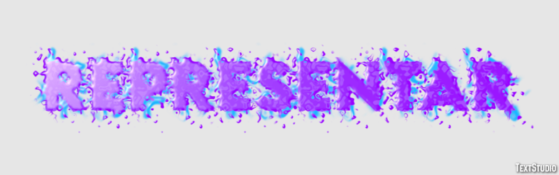 Representar Efeito do texto