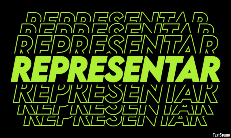 Representar Efeito do texto