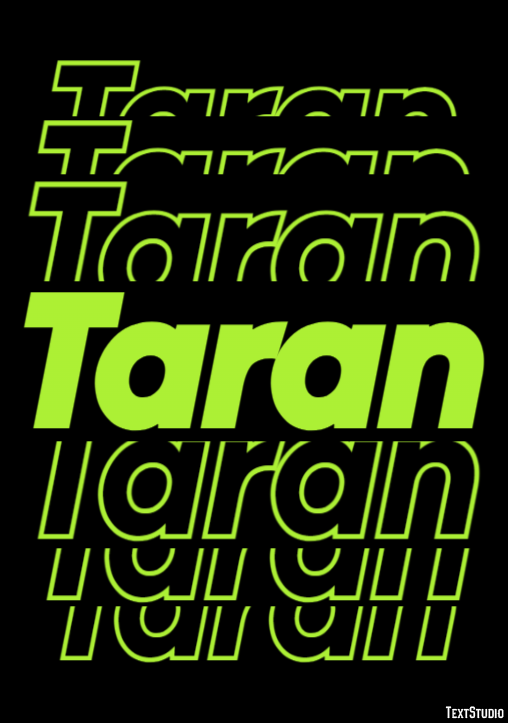 Taran Text effect
