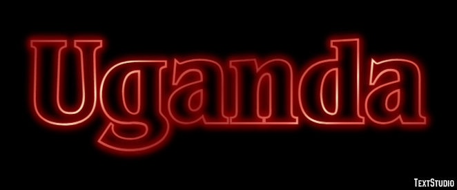 Uganda Efecto de Texto