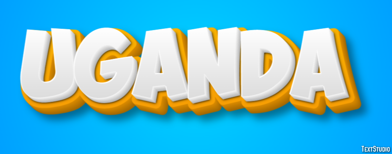 Uganda Text Effect