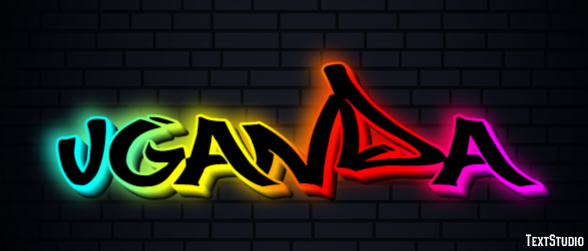 Uganda Texteffekt