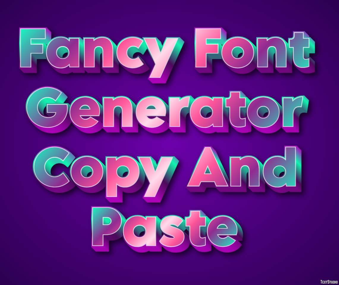Fancy Font Generator Copy And Paste テキスト効果