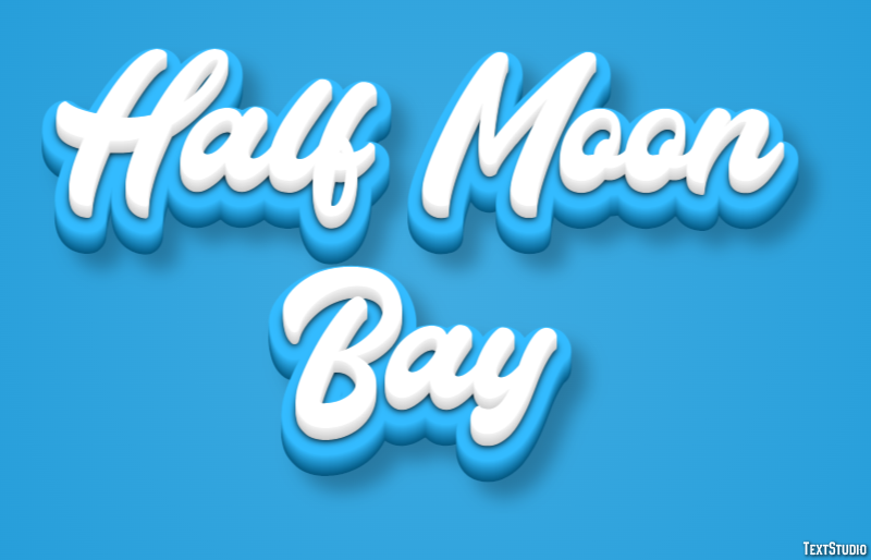 Half Moon Bay Efekt tekstowy