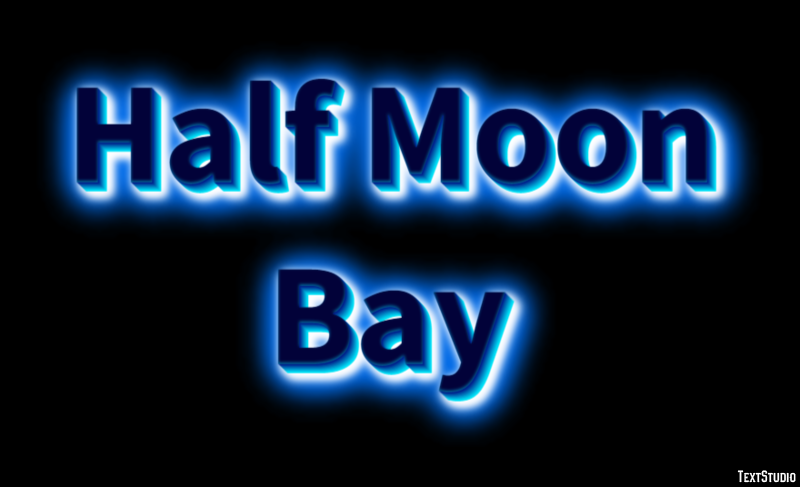 Half Moon Bay Efekt tekstowy