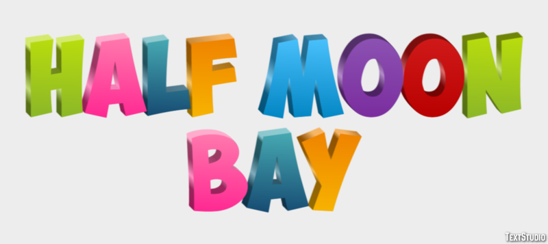 Half Moon Bay Efekt tekstowy