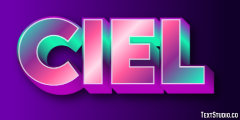 Ciel Эффект текста