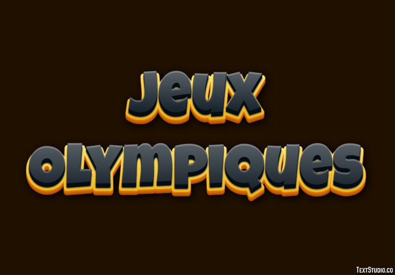 Jeux Olympiques Effet de texte