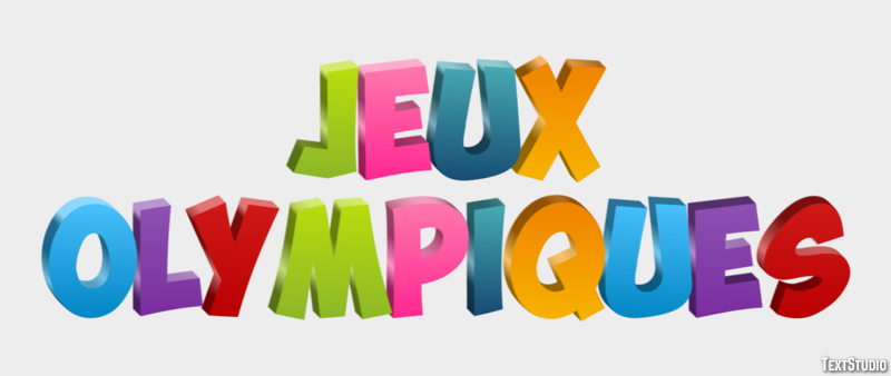 Jeux Olympiques Effet de texte