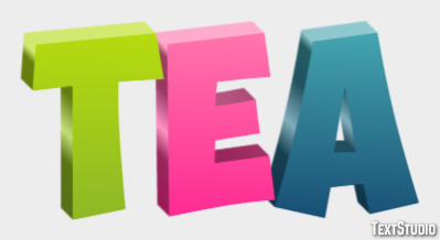 Tea Text Effect