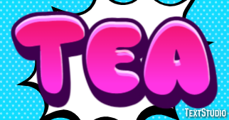 Tea Text Effect