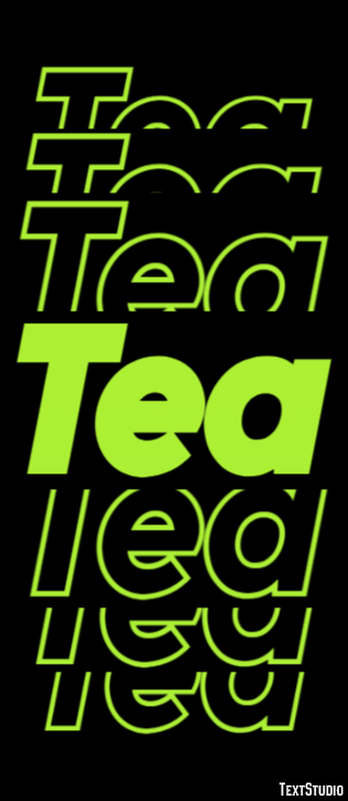 Tea Text Effect