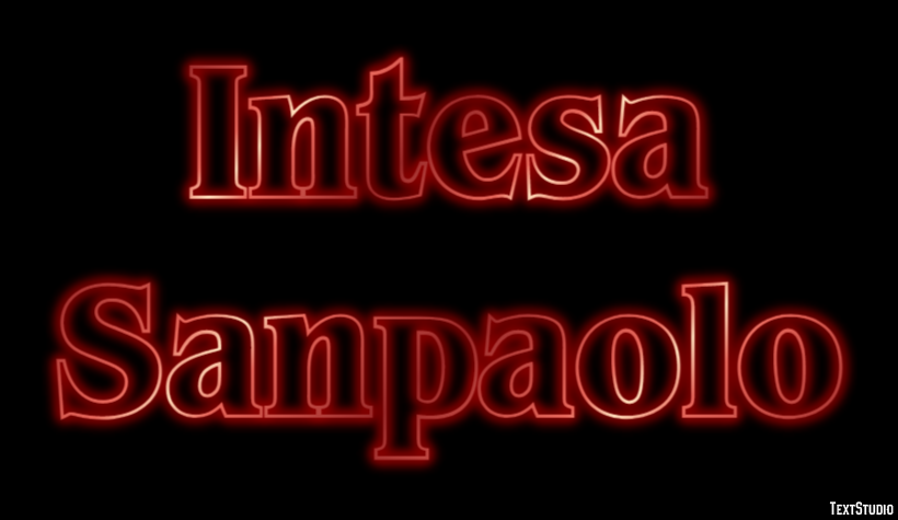 Intesa Sanpaolo Efekt tekstowy