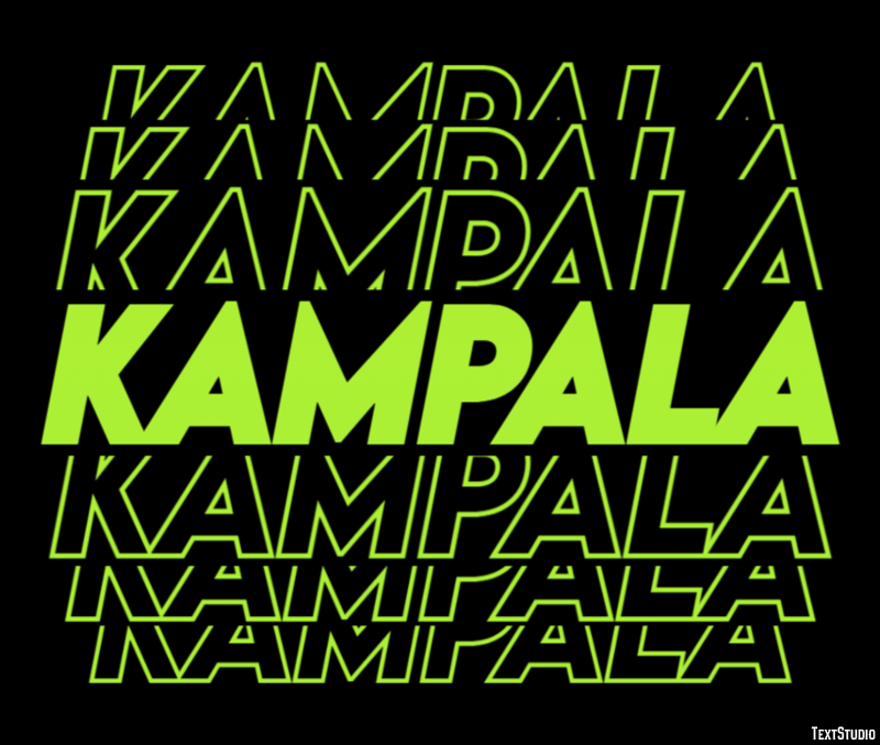 Kampala Efekt tekstowy