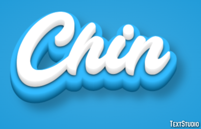 Chin Text Effect