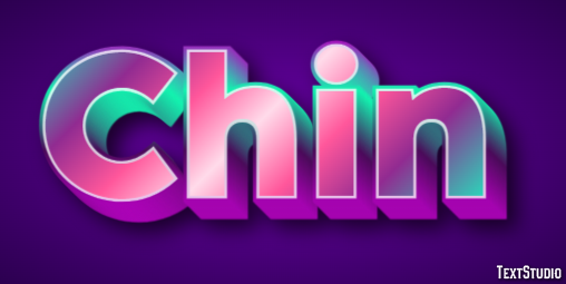 Chin Text Effect
