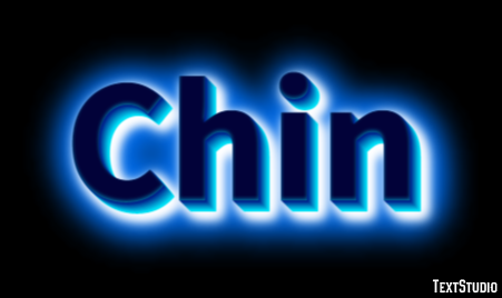 Chin Text Effect
