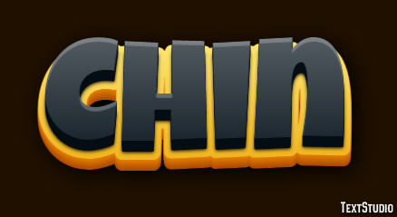 Chin Text Effect