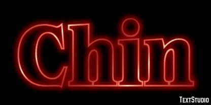 Chin Text Effect