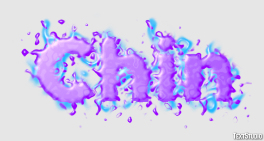 Chin Text Effect