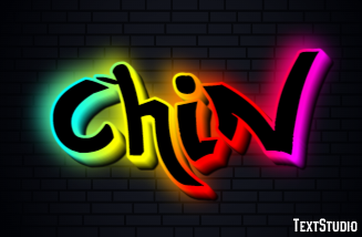 Chin Text effect