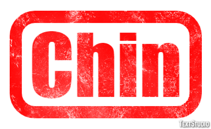 Chin Text Effect