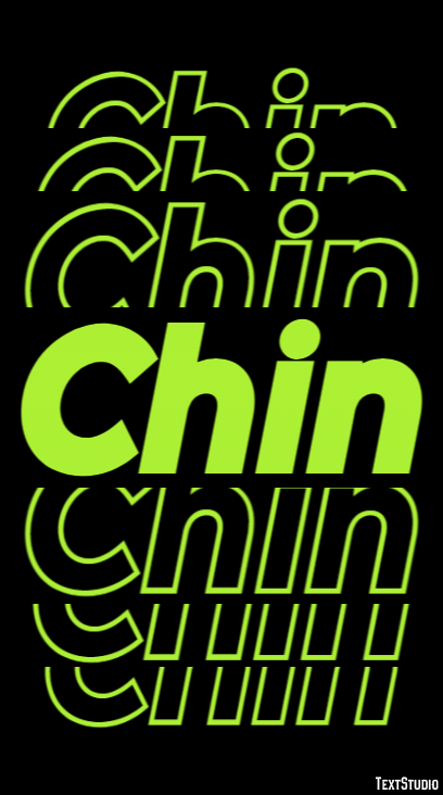 Chin Text Effect