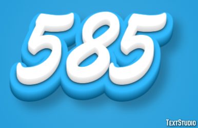 585 Tekst Effect