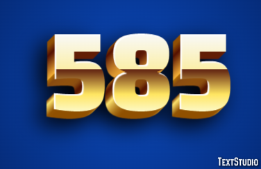 585 Tekst Effect