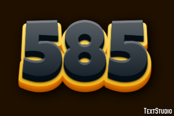 585 Tekst Effect